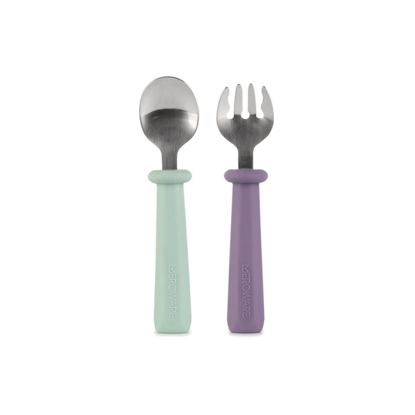 NANA Spoon and Fork Set - Mojito + Purple