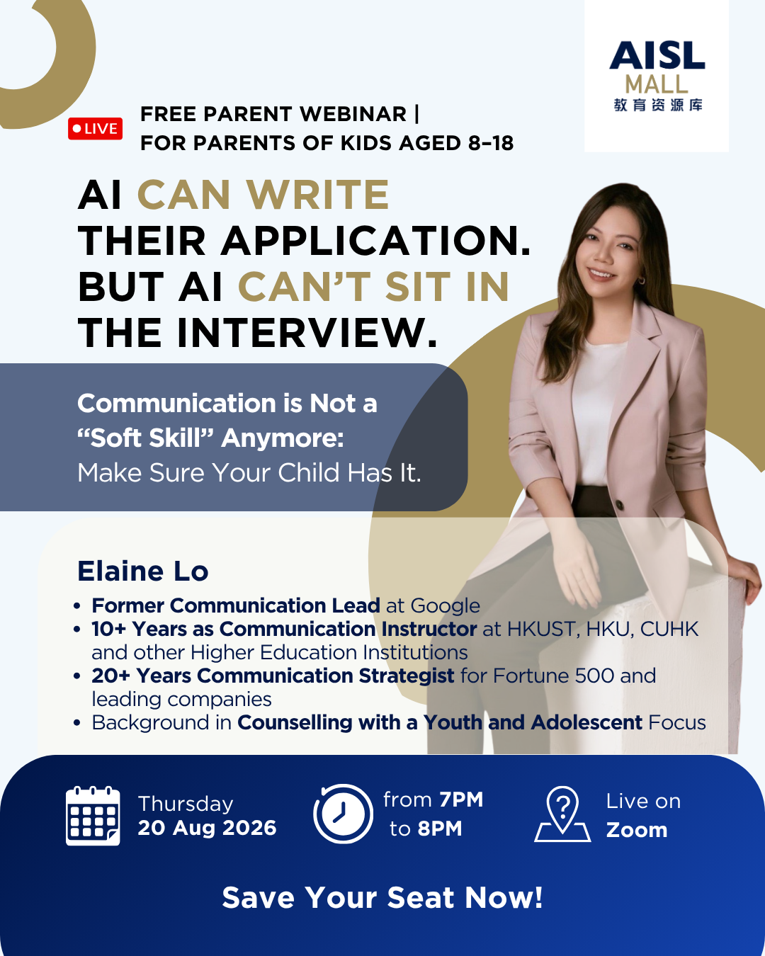 Communication is Not a "Soft Skill" Anymore: Make Sure Your Child Has It (Online Webinar)