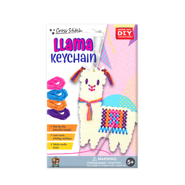 DIY Magic World | Cross-stitch Butterfly, Animal Keychain Kit for Kids