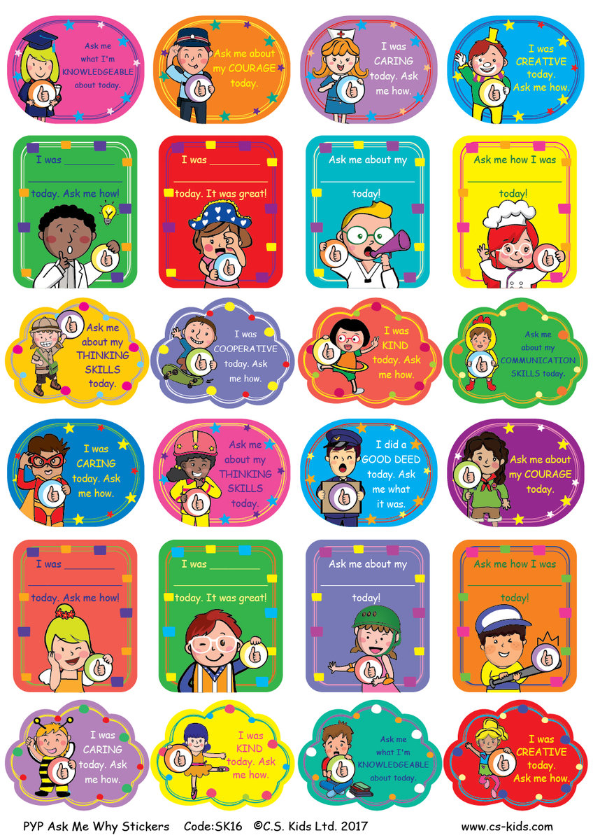 PYP Ask Me Why Stickers (Pack of 144)