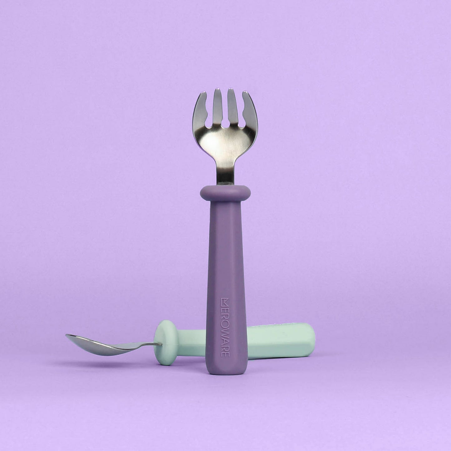 NANA Spoon and Fork Set - Mojito + Purple