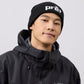 PRET Beanie in Black with White Embroidered Logo
