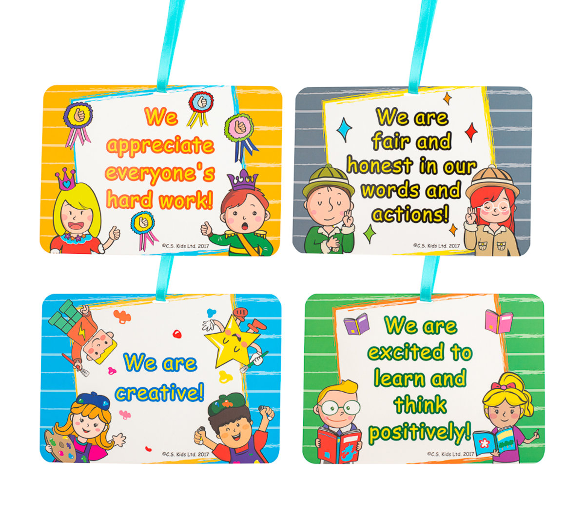 PYP Attitudes Dangles (With roll of ribbon)