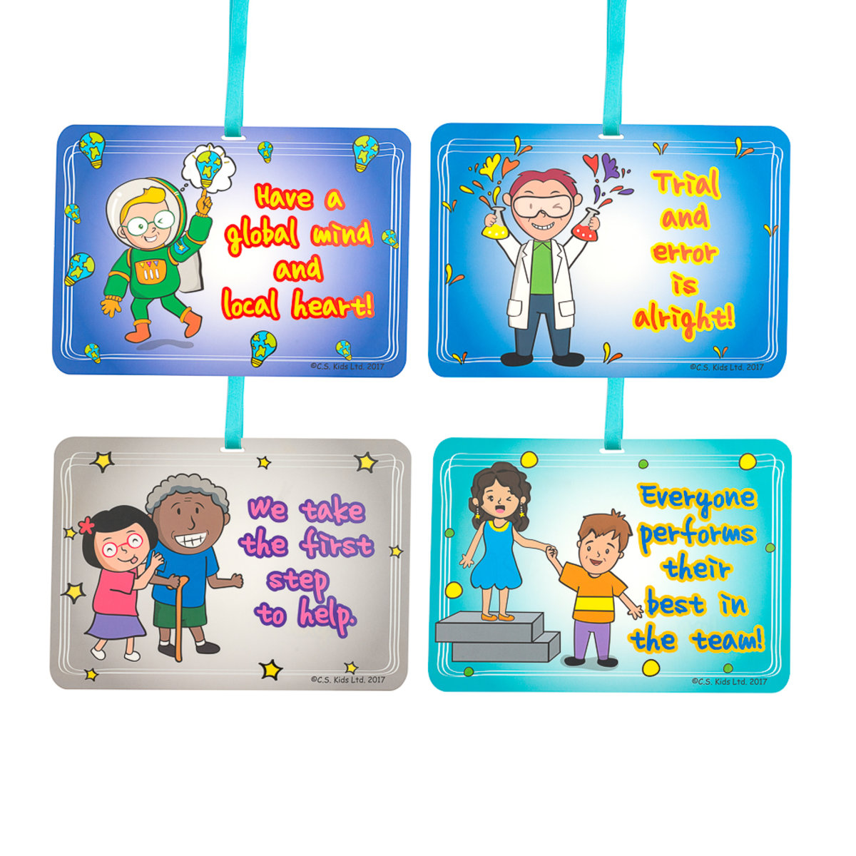 KS2 Classroom Dangles (Set of 7; With a roll of ribbon)