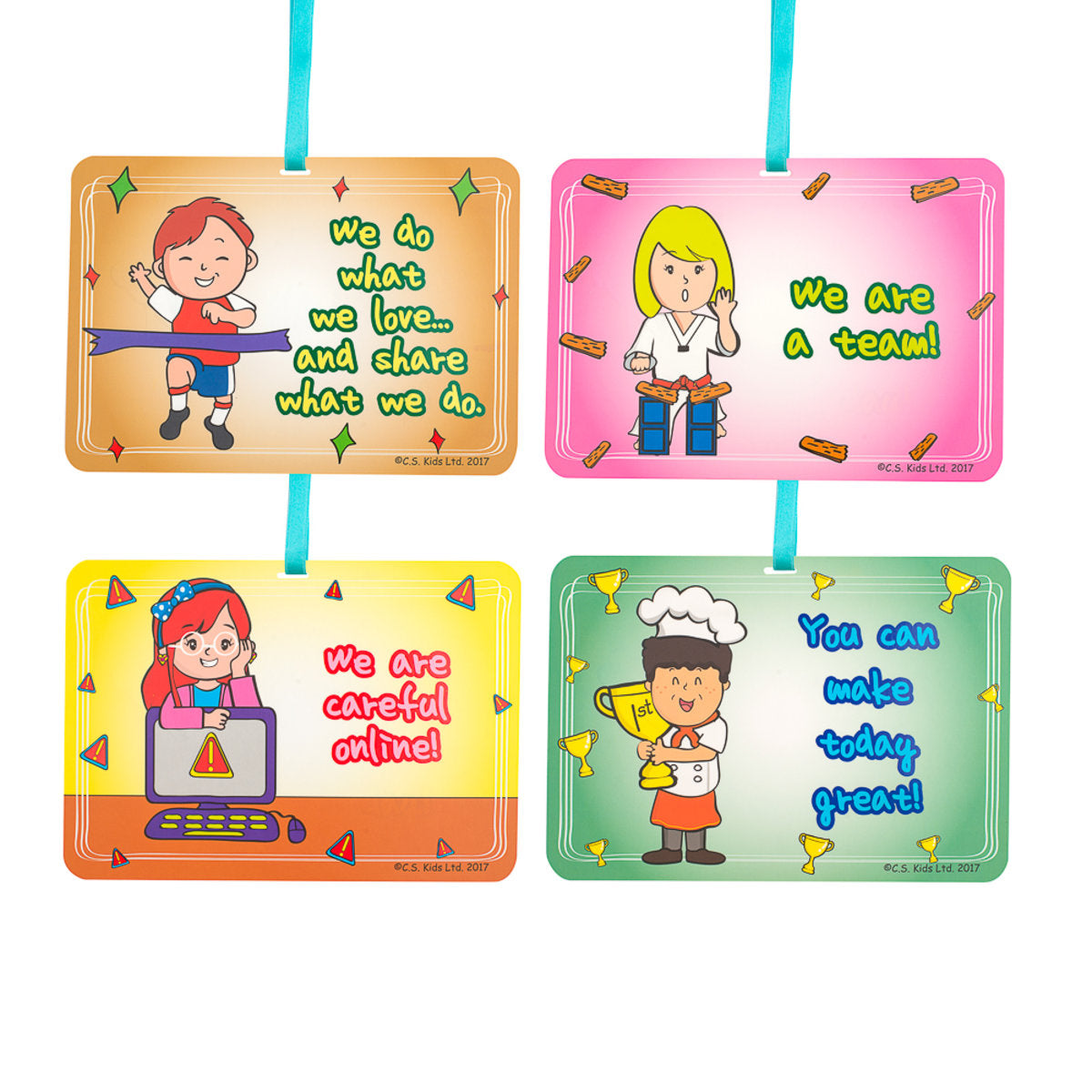 KS2 Classroom Dangles (Set of 7; With a roll of ribbon)