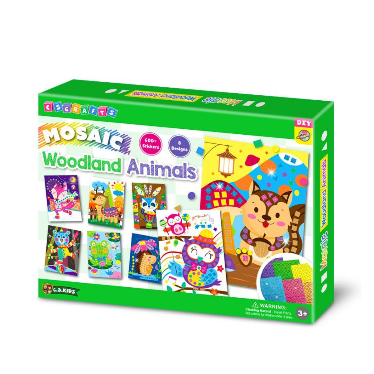 Magic World Mosaics - Kids’ Craft Kits - Woodland Animals