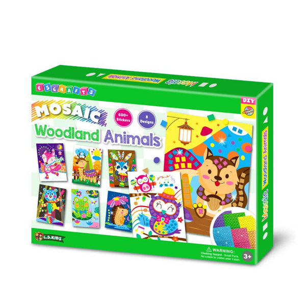 Magic World Mosaics - Kids’ Craft Kits - Woodland Animals