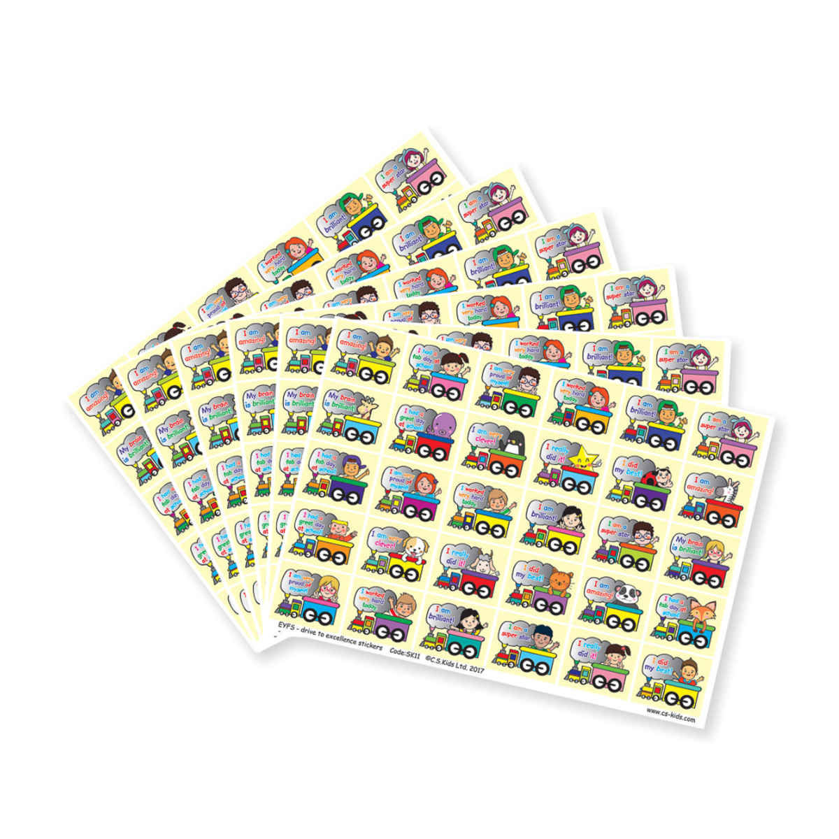 EYFS - Drive To Excellence Stickers (Pack of 180)