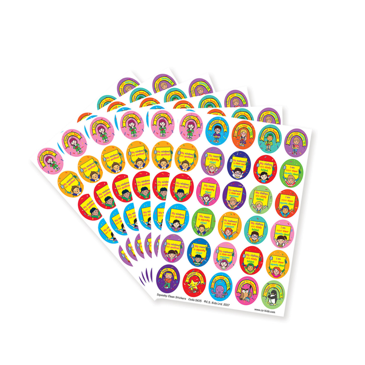 EYFS Squeaky Clean Stickers (Pack of 180)