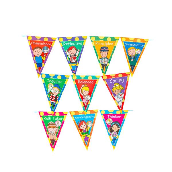 Decor Set Banner - PYP Bunting (With a roll of ribbon)