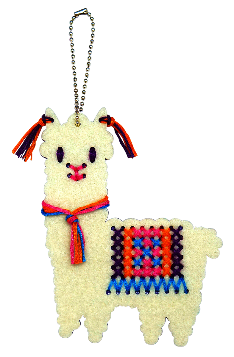 DIY Magic World | Cross-stitch Butterfly, Animal Keychain Kit for Kids
