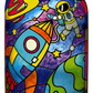 DIY Magic World | Space Night Lamp Kit for Kids - Stained Glass, Color Changing LED Bedroom Light
