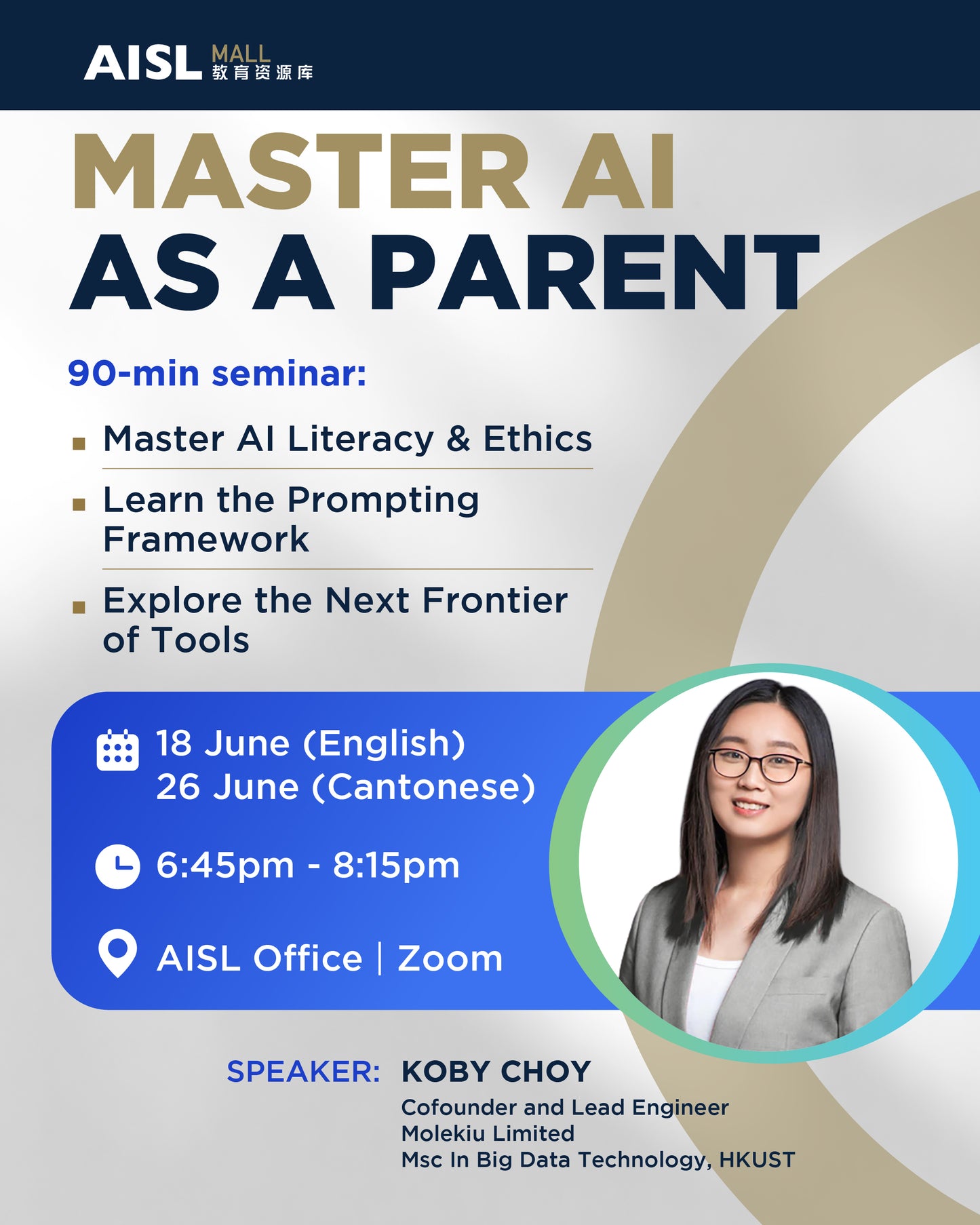 Master AI (Artificial Intelligent) as a Parent (Online & Physical Seminar)