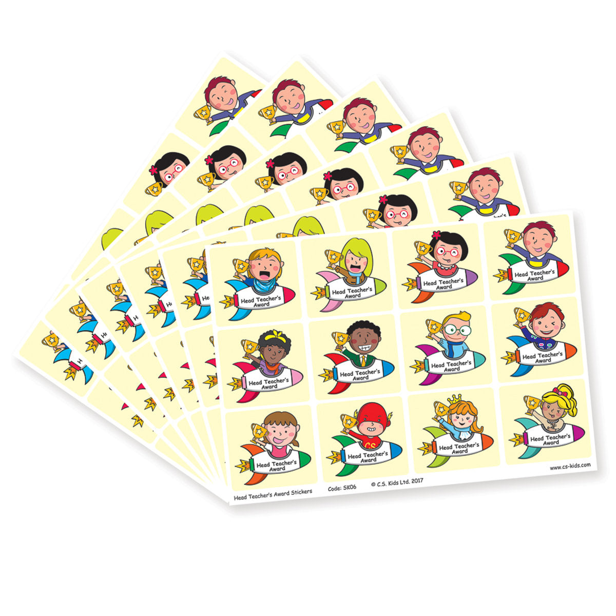 Head Teacher's Award Stickers (Pack of 72)