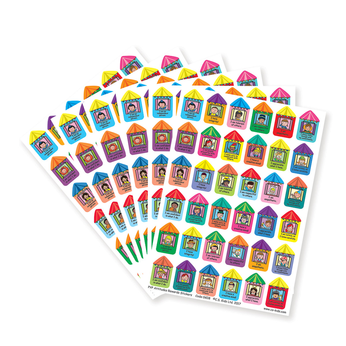 PYP Attitudes Rewards Stickers (Pack of 186)