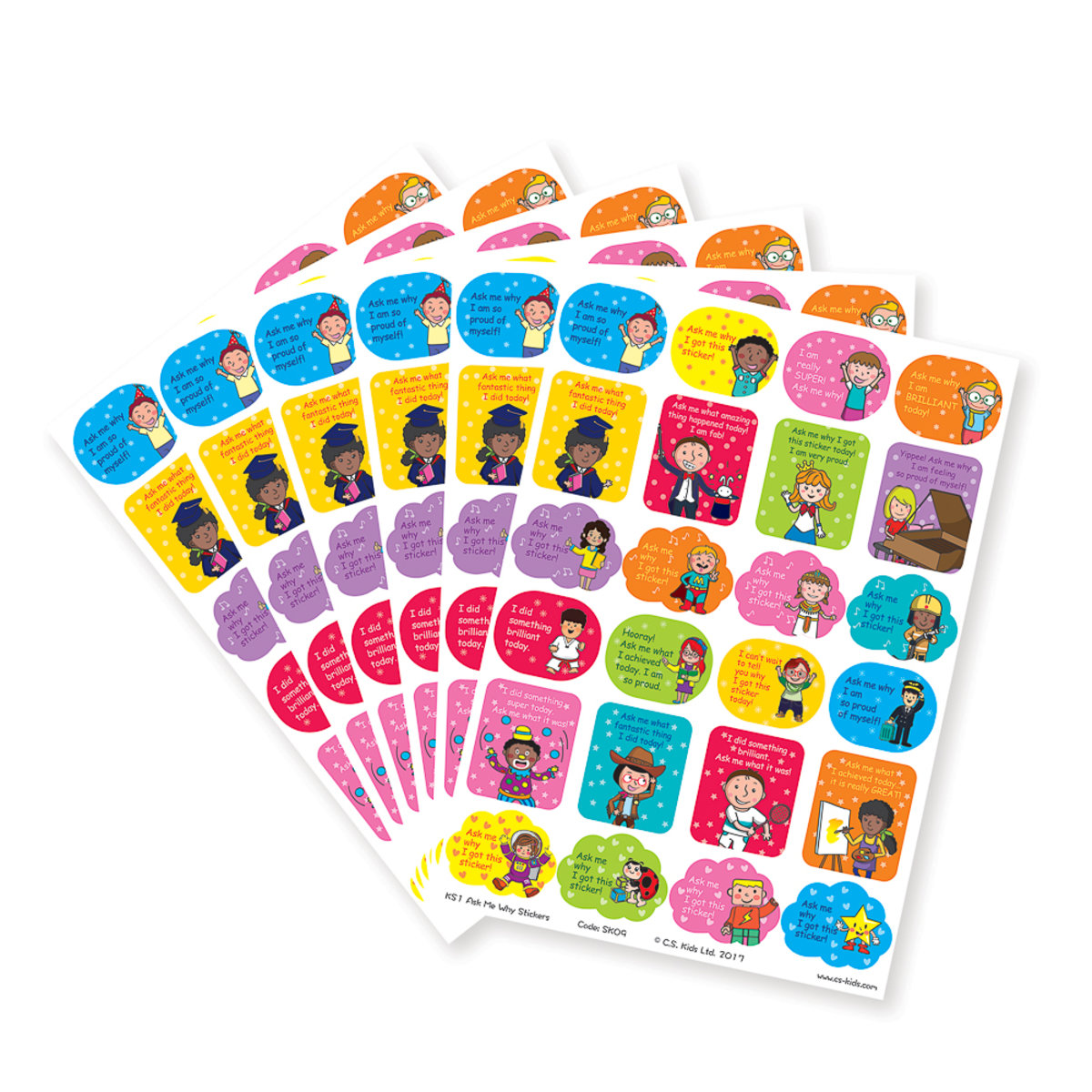 KS1 Ask Me Why Stickers (Pack of 144)