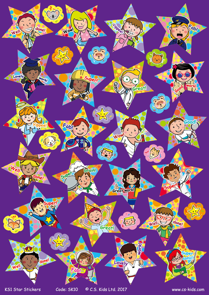 KS1 Star Stickers (Pack of 180)