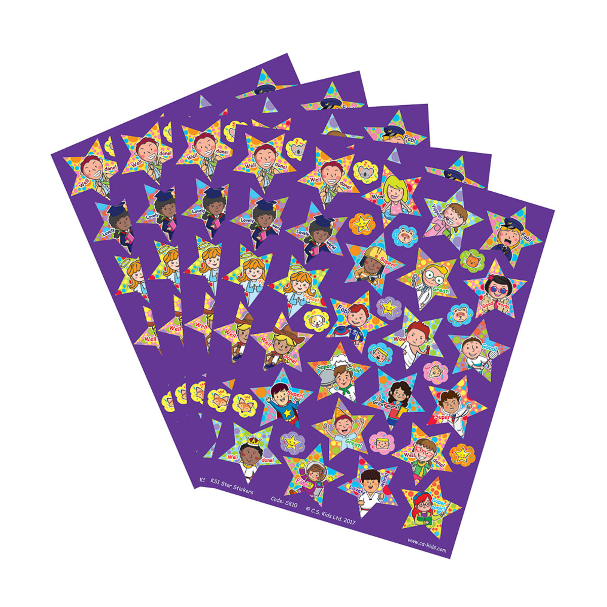 KS1 Star Stickers (Pack of 180)