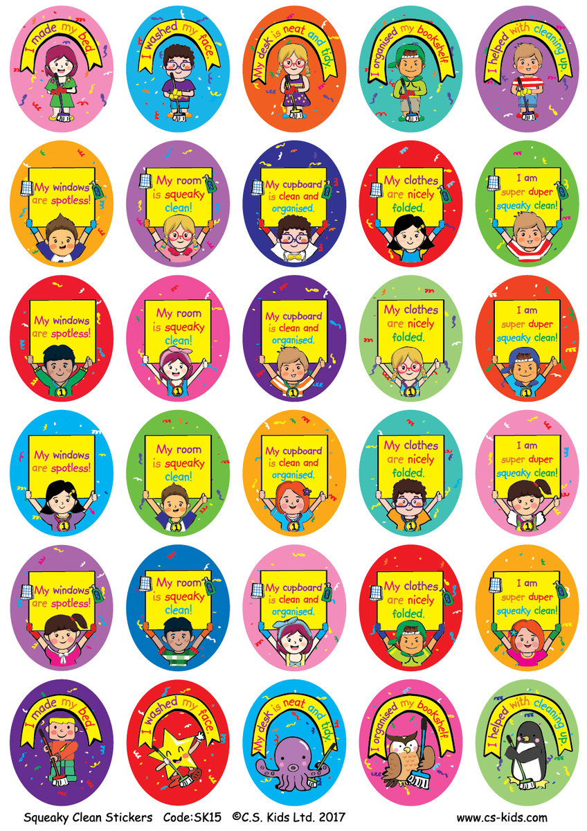 EYFS Squeaky Clean Stickers (Pack of 180)
