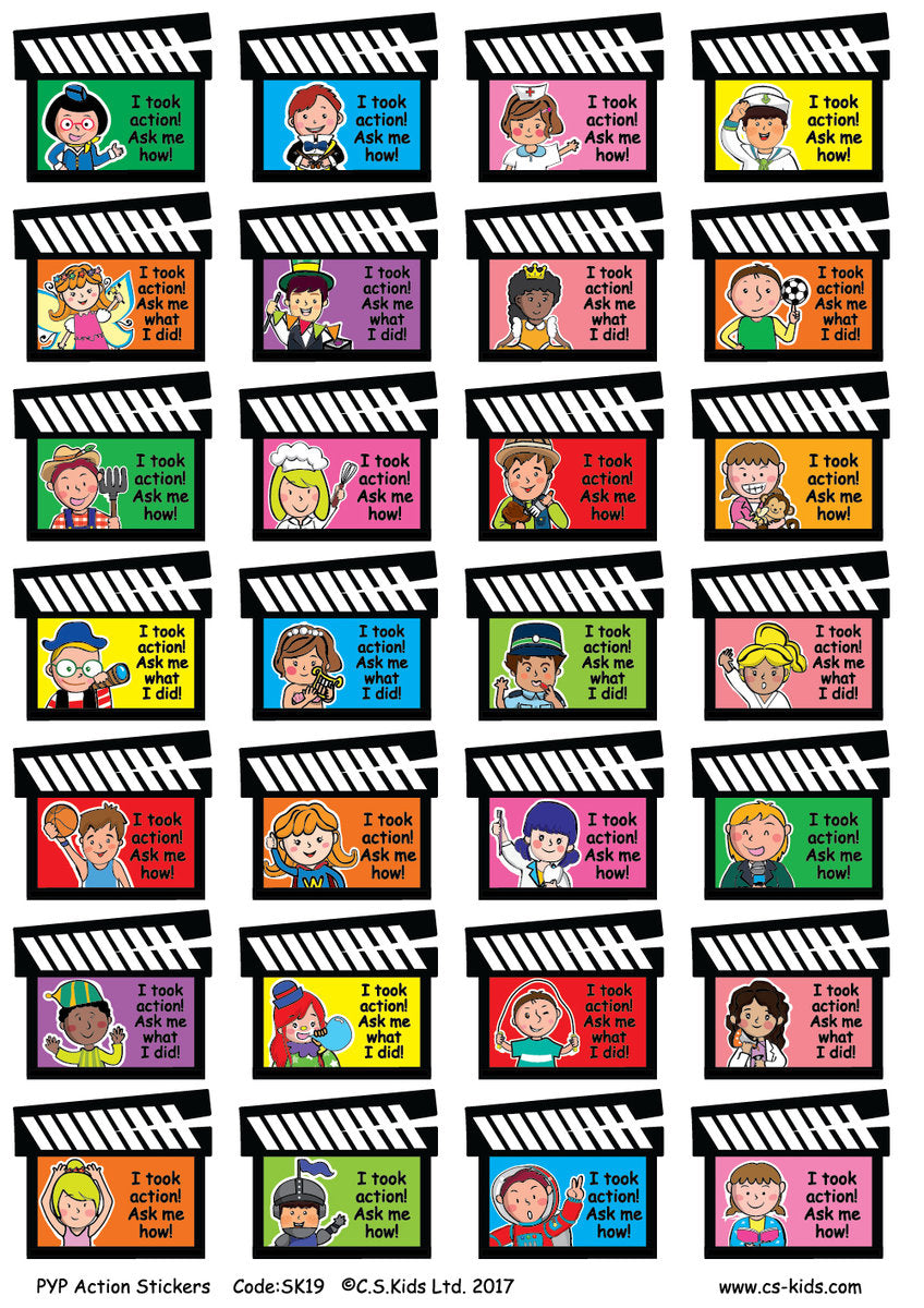 PYP Action Stickers (Pack of 168)