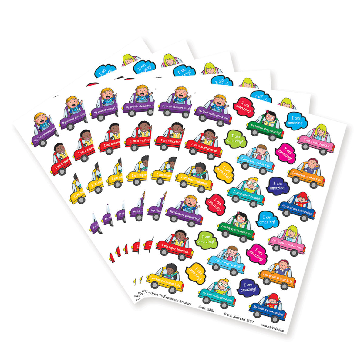 KS1 Drive To Excellence Stickers (Pack of 180)