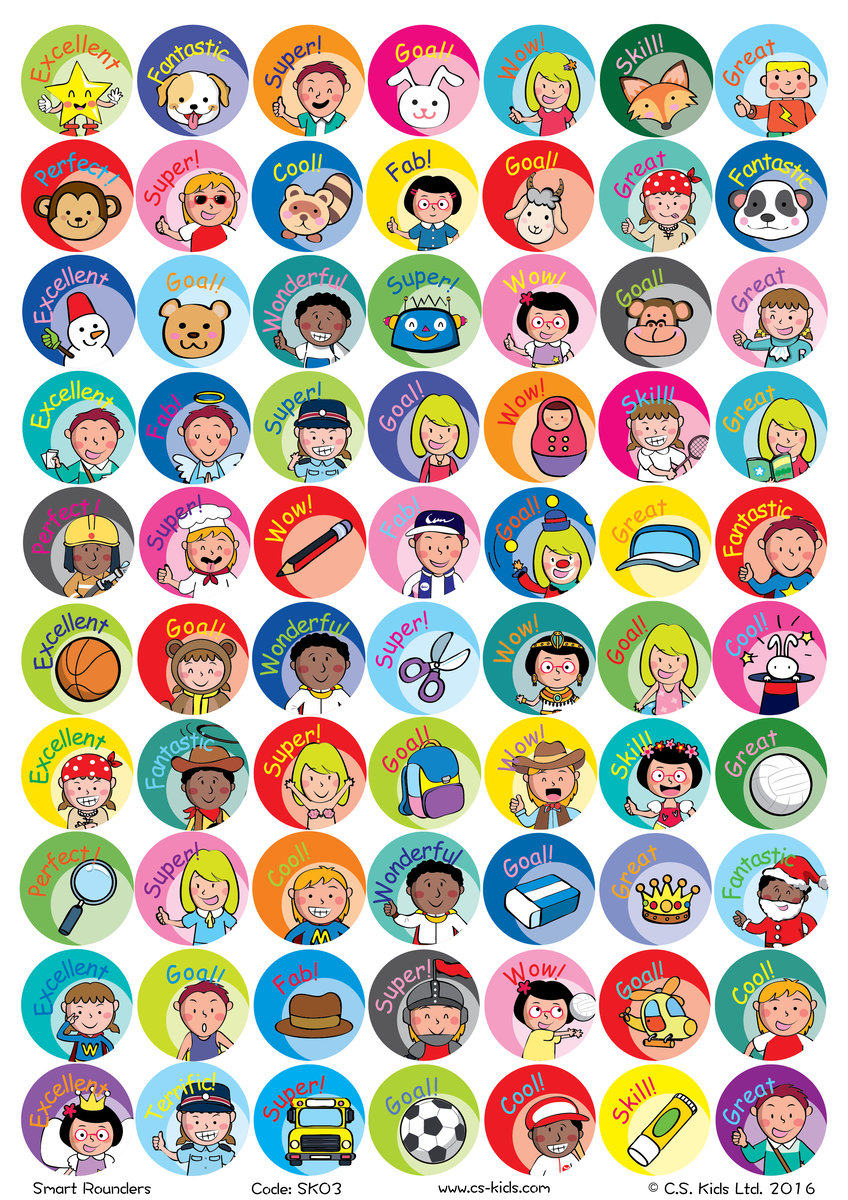 Bumper Pack of Assorted Stickers (Pack of 1413)